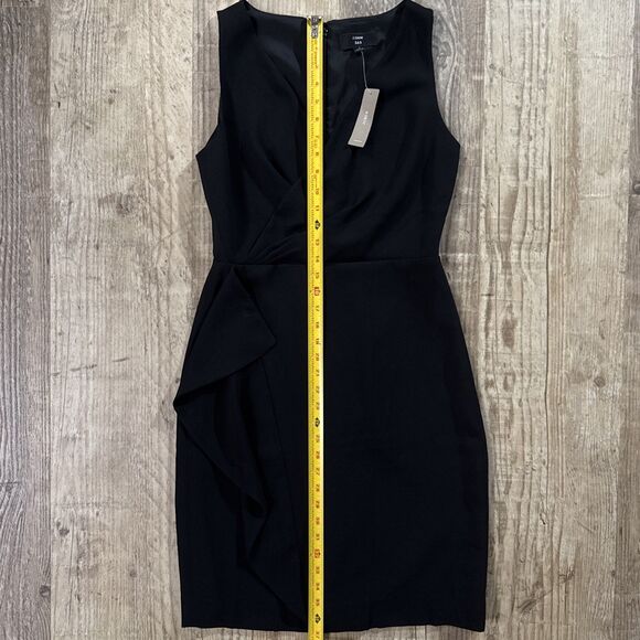 J Crew Dress 4 NWT Black Sleeveless Lined Sheath - Picture 3 of 5